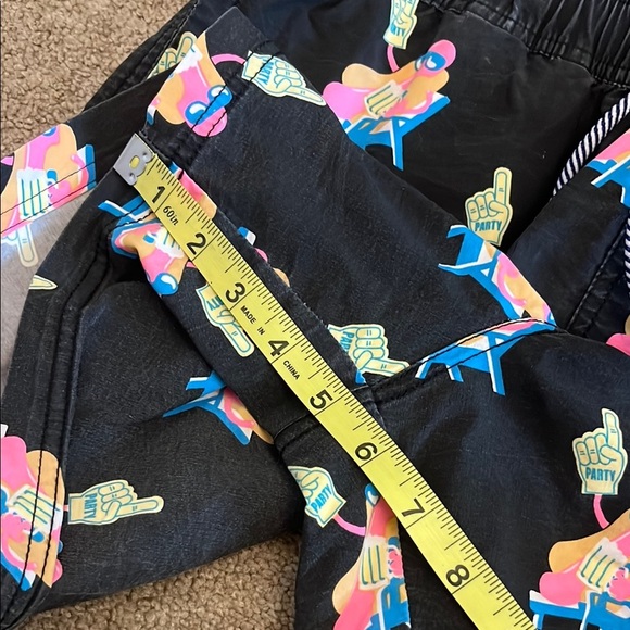 Party Pants Gray Swim Shorts with Hotdog Print - Picture 6 of 6